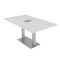 Skutchi Designs 35.5 in W, 59.5 in L, 29 in H, Engineered Wood Top, White HAR-REC-36x60-DOU-ELEC-WHCYPRESS - alternate 1
